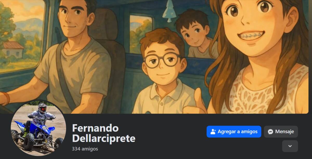 Crimen y suicidio en Tres Arroyos. Foto: Facebook/fernando.dellarciprete