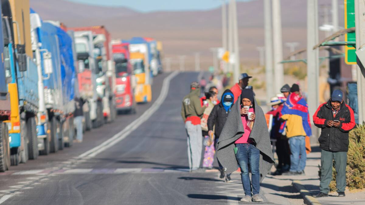 Crisis migratoria en Chile. Foto: EFE
