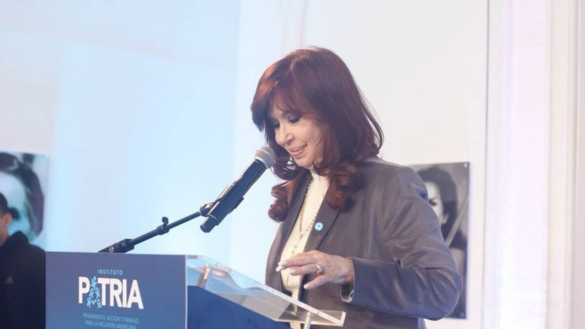 Cristina Fernández de Kirchner. Foto: Instagram.