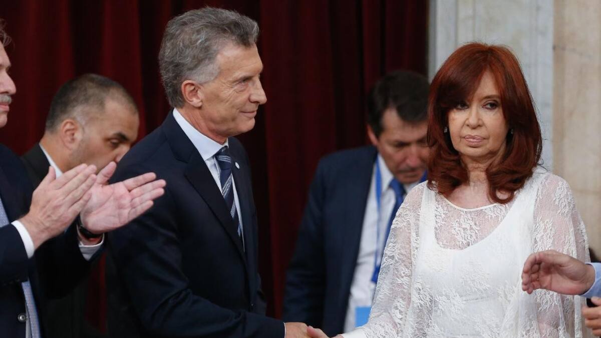 Cristina Fernández y Mauricio Macri