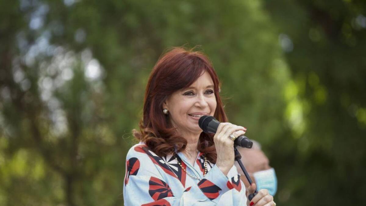 Cristina Kirchner en acto en Las Flores por el Día de la Memoria, AGENCIA NA