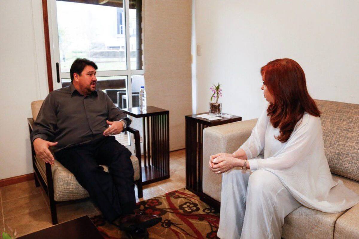 Cristina Kirchner en Misiones junto a Maurice Closs, ex presidente de Paraguay