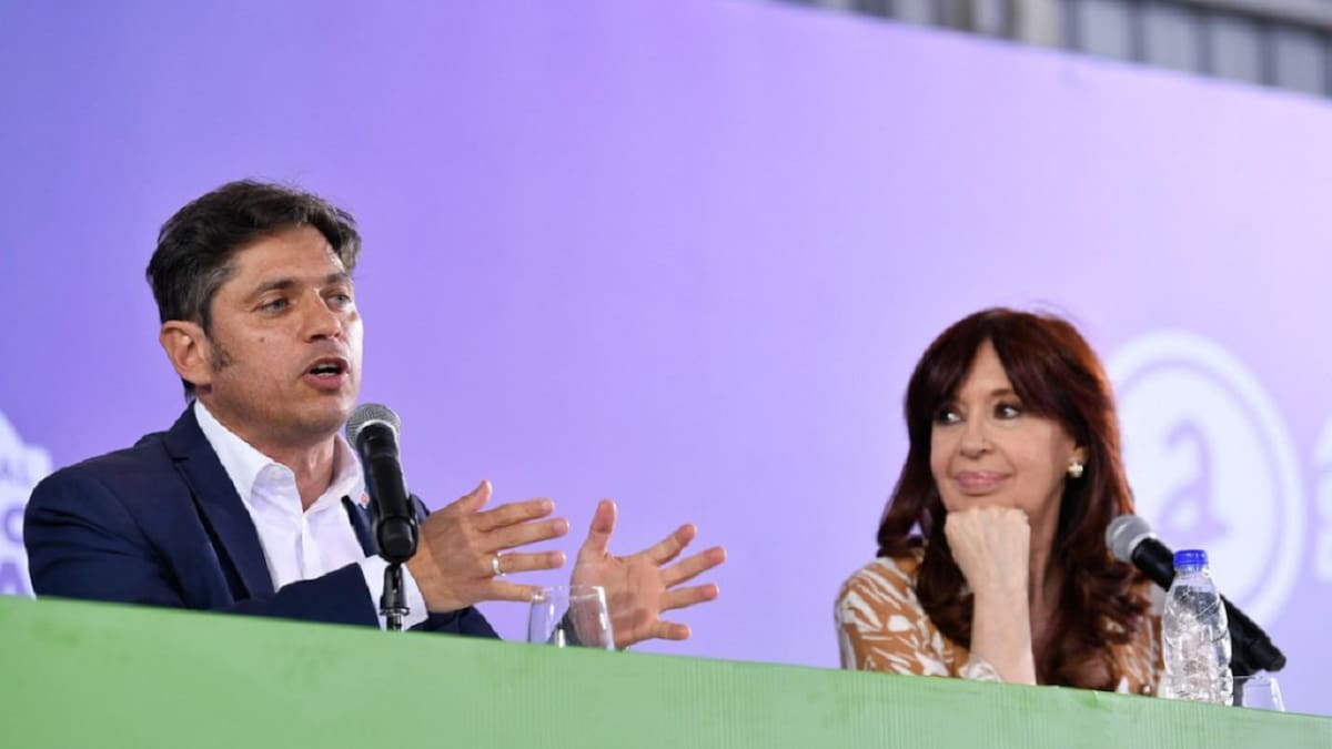 Cristina Kirchner y Axel Kicillof. Foto: Agencia Noticias Argentinas.