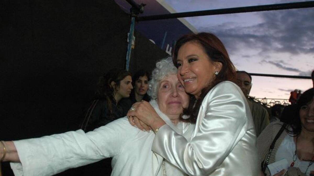 Cristina Kirchner y Ofelia Wilhelm