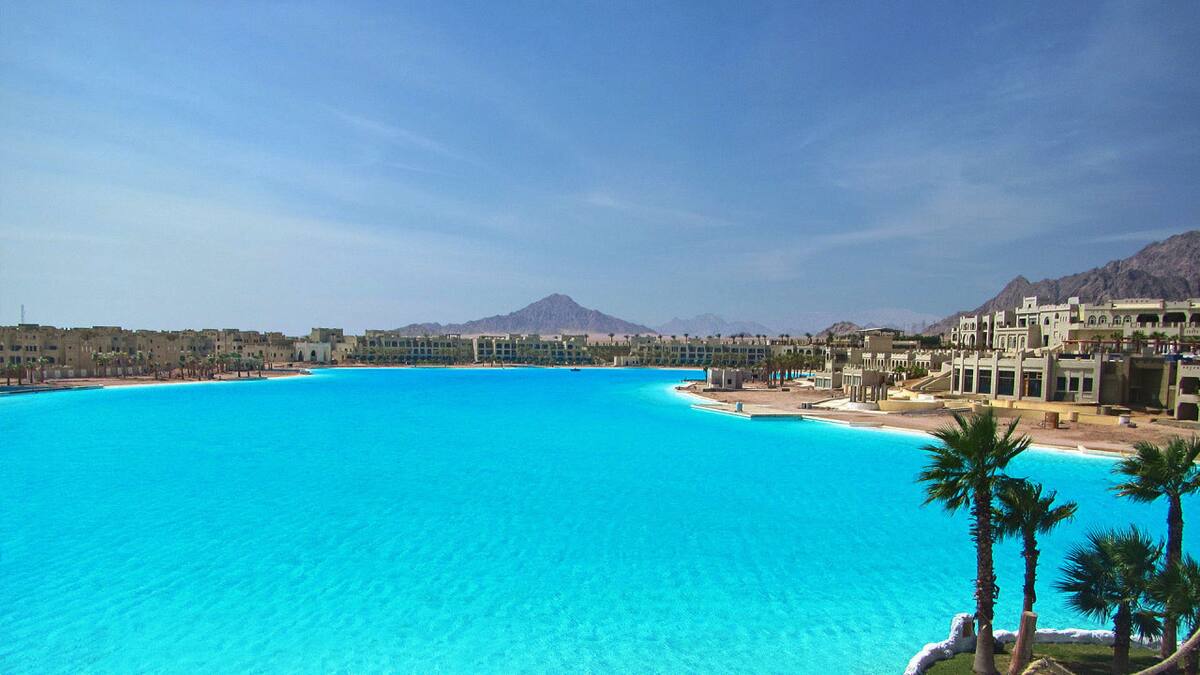 Crystal Lagoons, El Cairo, Egipto. Foto X.