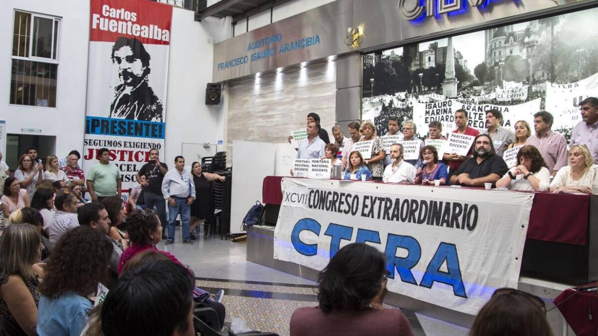 CTERA, paritaria docente, reclamo de docentes, NA