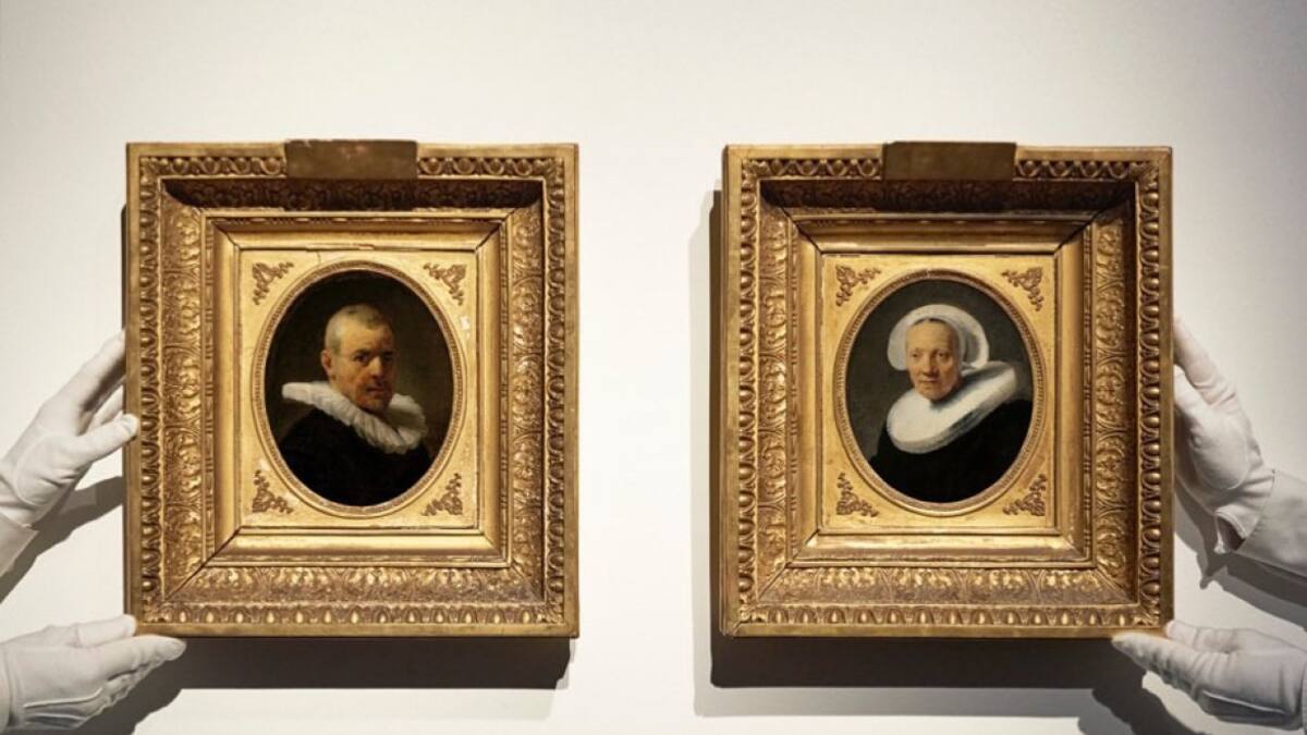 Cuadros de Rembrandt subastados en Inglaterra.