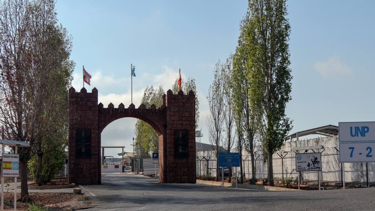 Cuartel general de los cascos azules de la ONU en El Líbano. Foto: EFE.