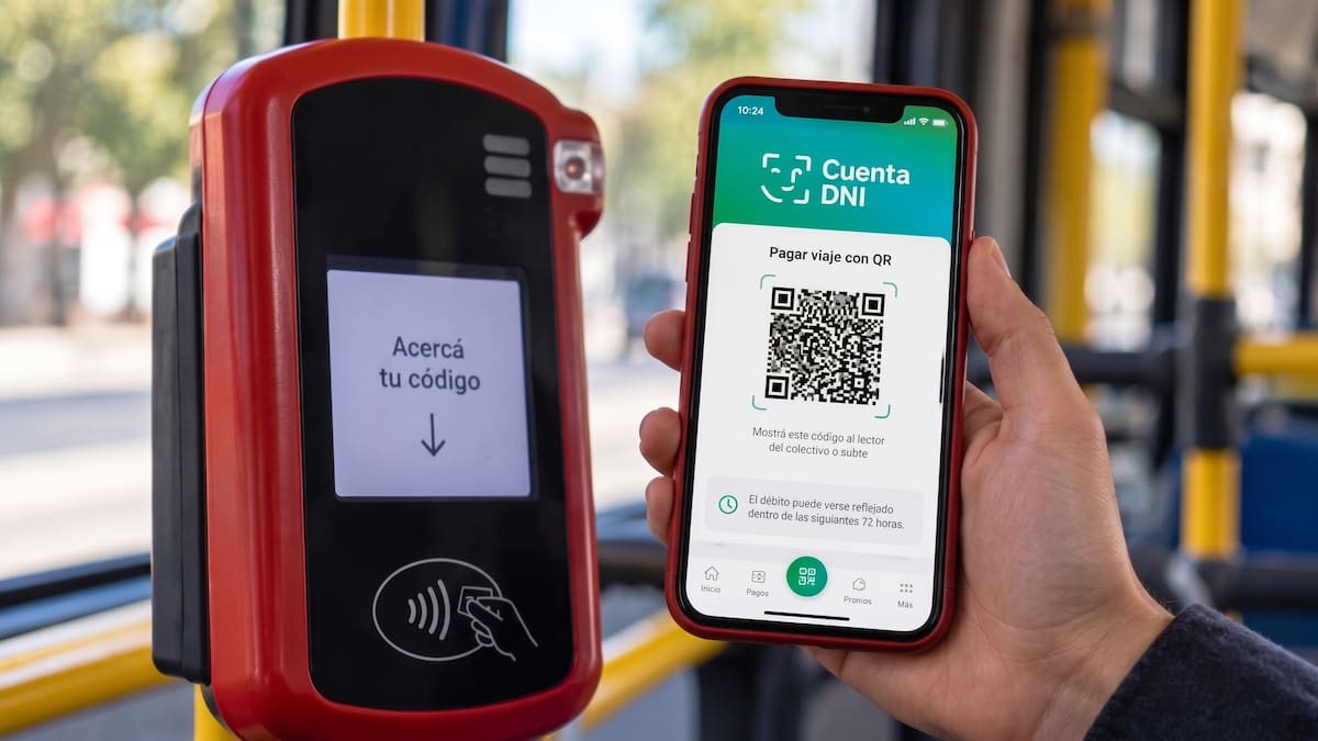 Sin tarjeta SUBE: cómo pagar el transporte público con QR desde Cuenta DNI y en qué líneas funciona