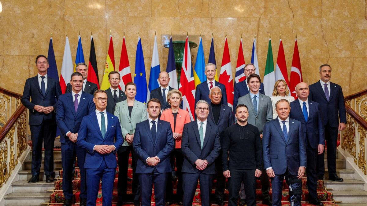 Cumbre de líderes europeos en Londres. Foto: Reuters (Javad Parsa)