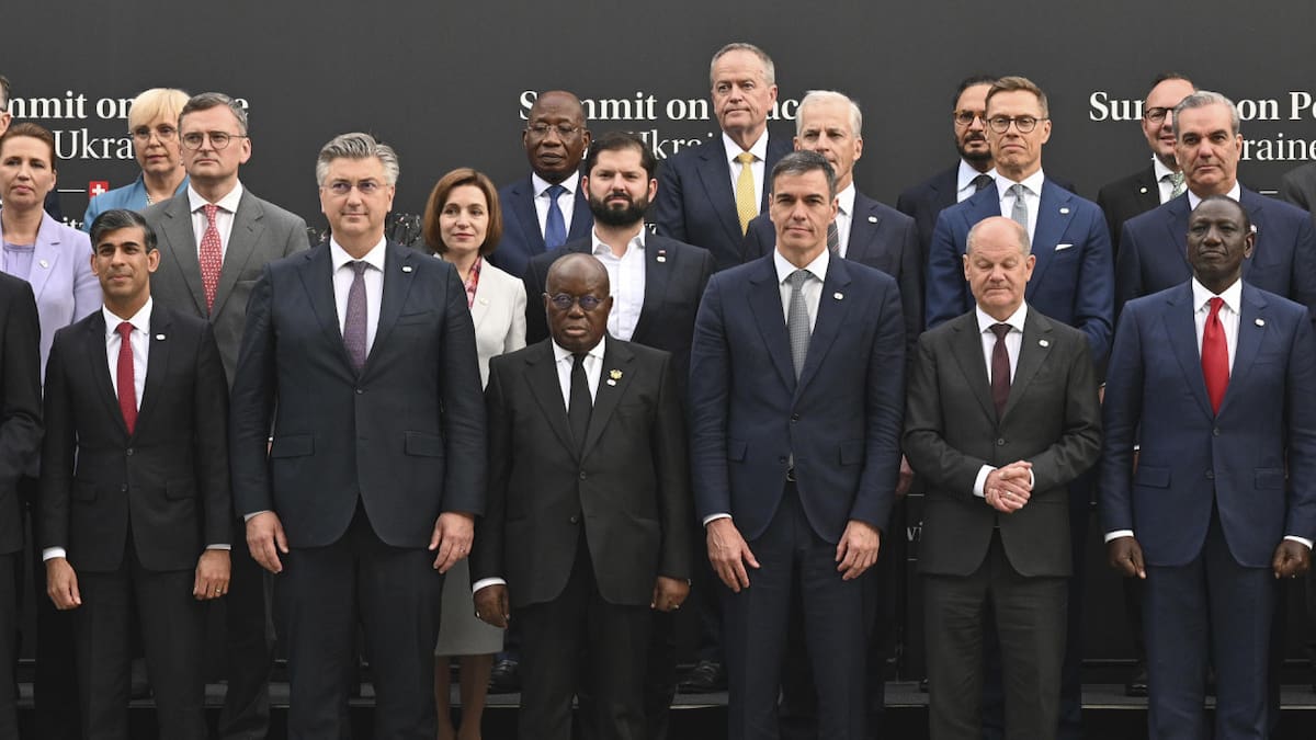 Cumbre internacional sobre Ucrania en Bürgenstock, Suiza. Foto: EFE
