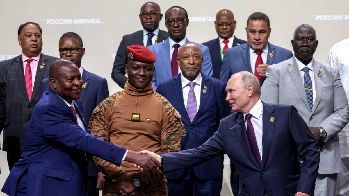 Cumbre Rusia-África. Foto: Reuters.