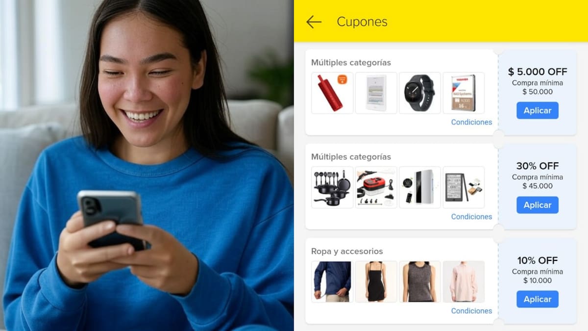 Cómo funcionan los cupones de Mercado Libre: todos los trucos para aprovechar los descuentos de 30, 40 y hasta 70 por ciento