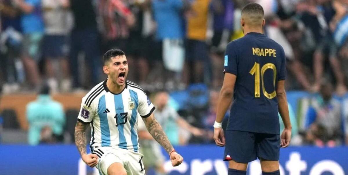 Cuti Romero y Kylian Mbappé, Qatar 2022. Foto: REUTERS