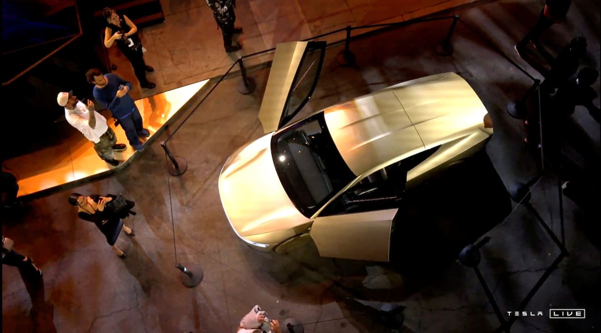 Cybercab, el taxi sin conductor de Tesla. Foto: Reuters.