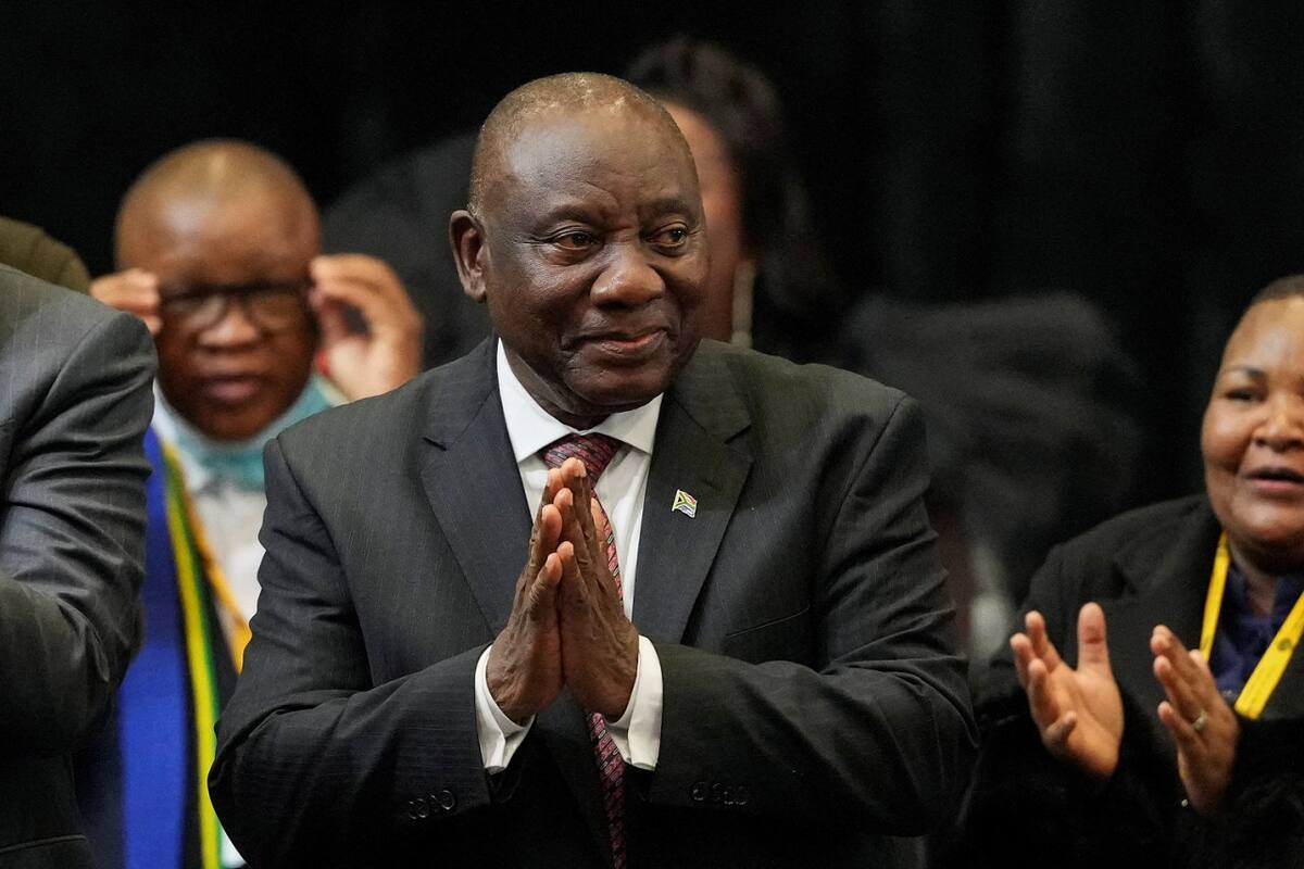 Cyril Ramaphosa para un segundo mandato en Sudáfrica. Foto: Reuters
