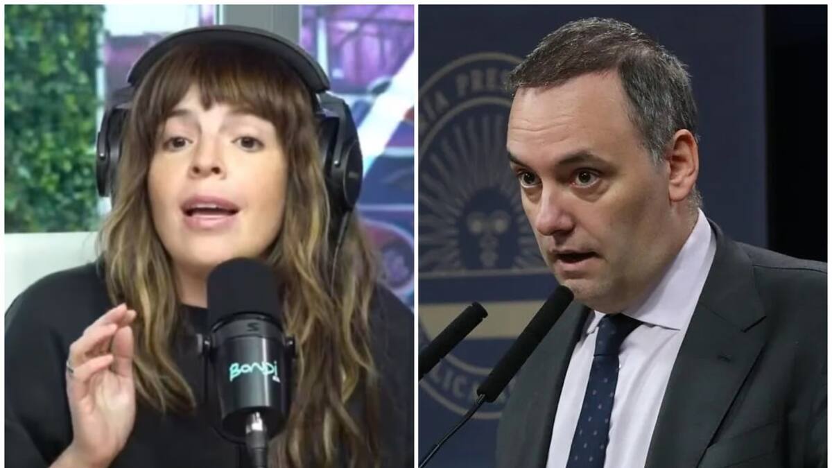 Dalma Maradona y Manuel Adorni.