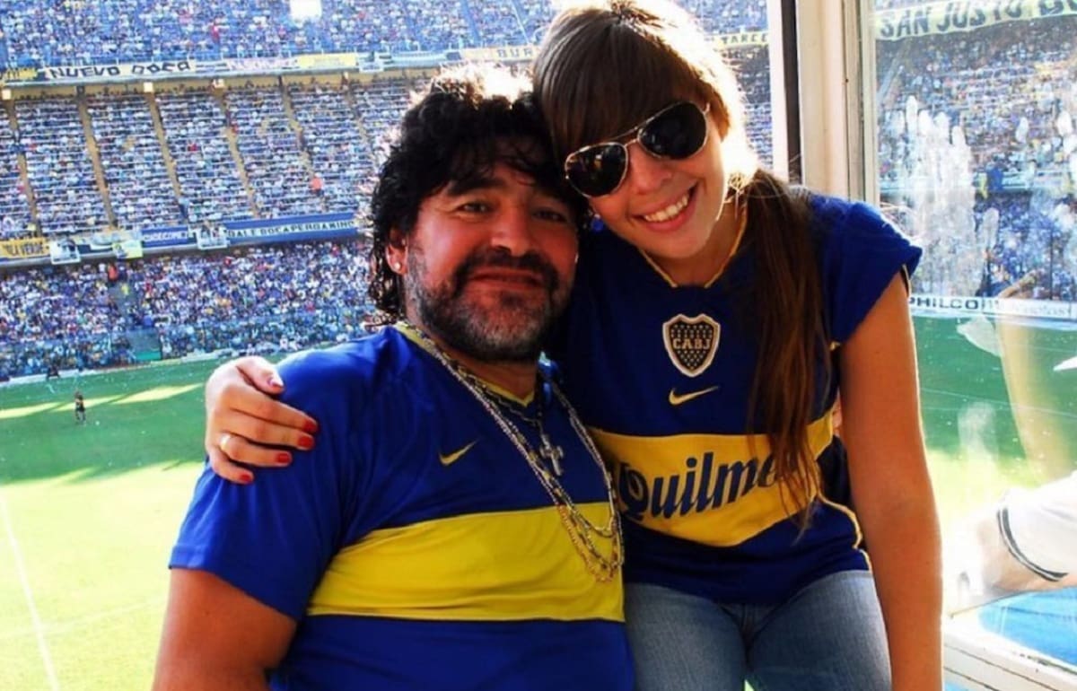 Dalma y Diego Maradona. Foto: Instagram @dalmaradona