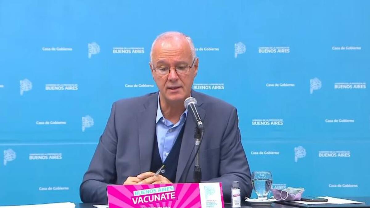 Daniel Gollan, ministro de Salud de la Provincia, captura YouTube