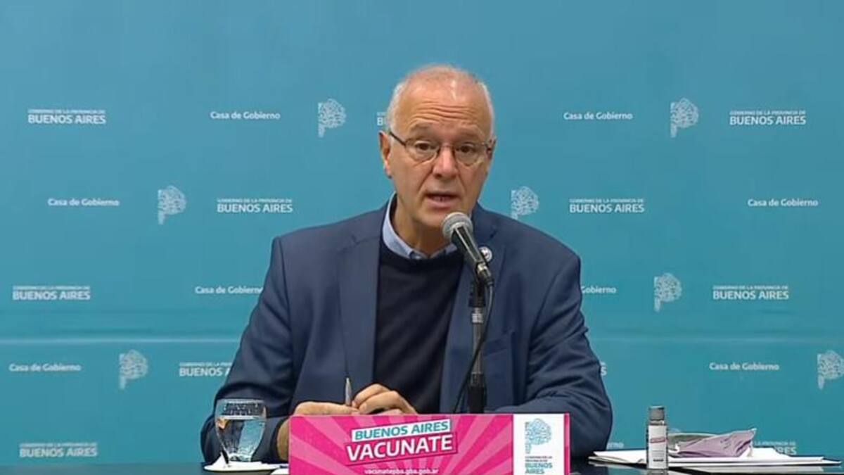 Daniel Gollan, ministro de Salud de la Provincia, captura YouTube