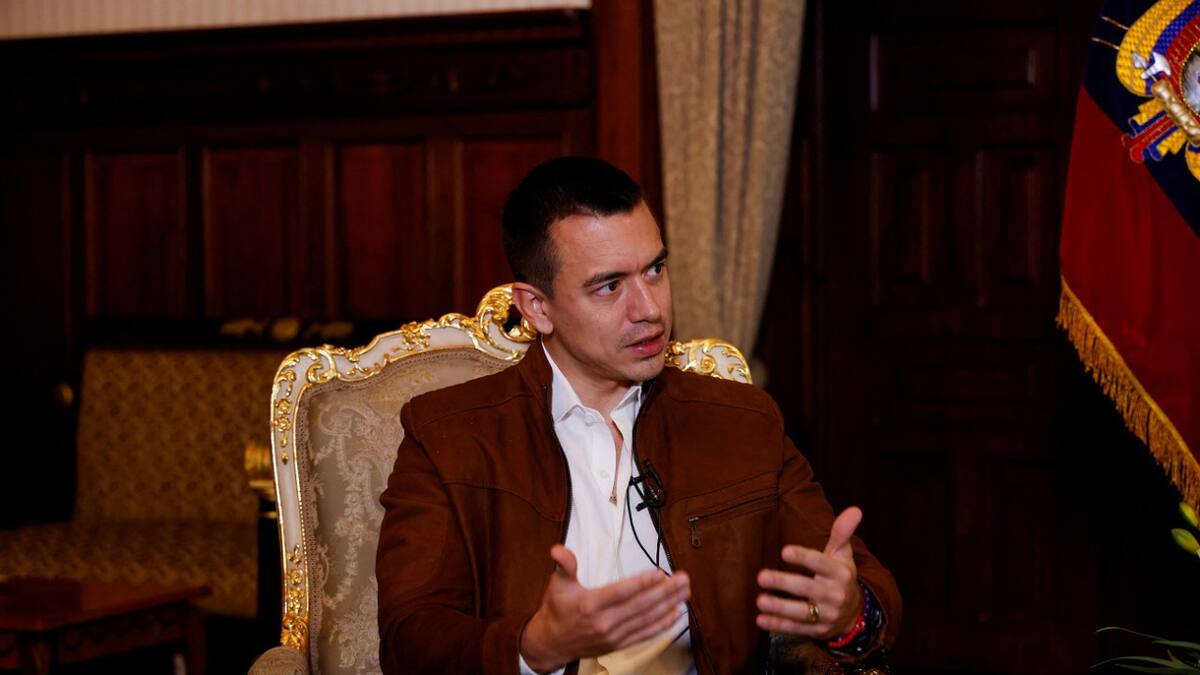 Daniel Noboa, presidente de Ecuador. Foto: Reuters