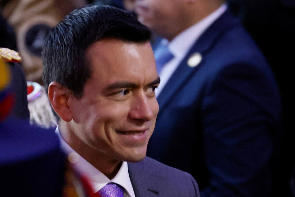 Daniel Noboa, presidente de Ecuador. Foto: Reuters.