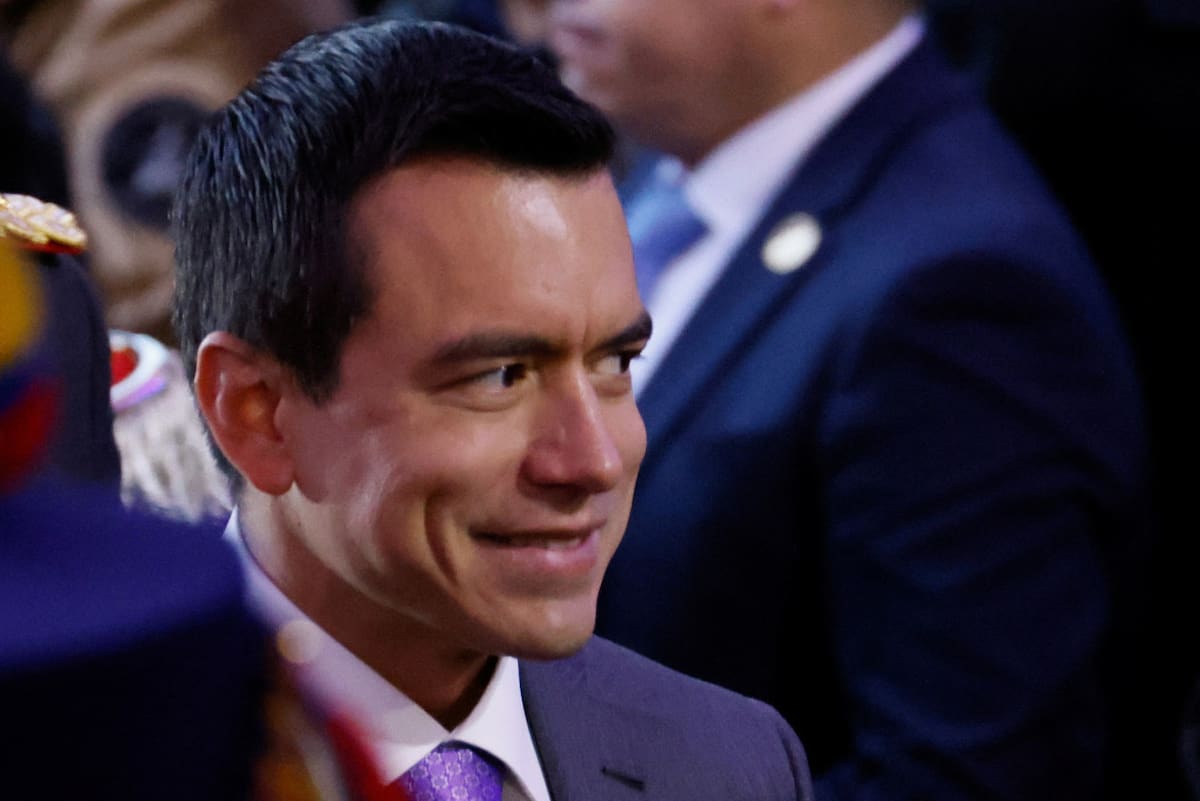 Daniel Noboa, presidente de Ecuador. Foto: Reuters.
