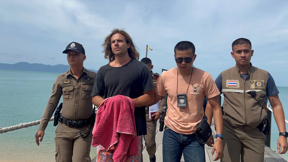 Daniel Sancho fue detenido en Tailandia por asesinar y descuartizar a su amante. Foto: Reuters.