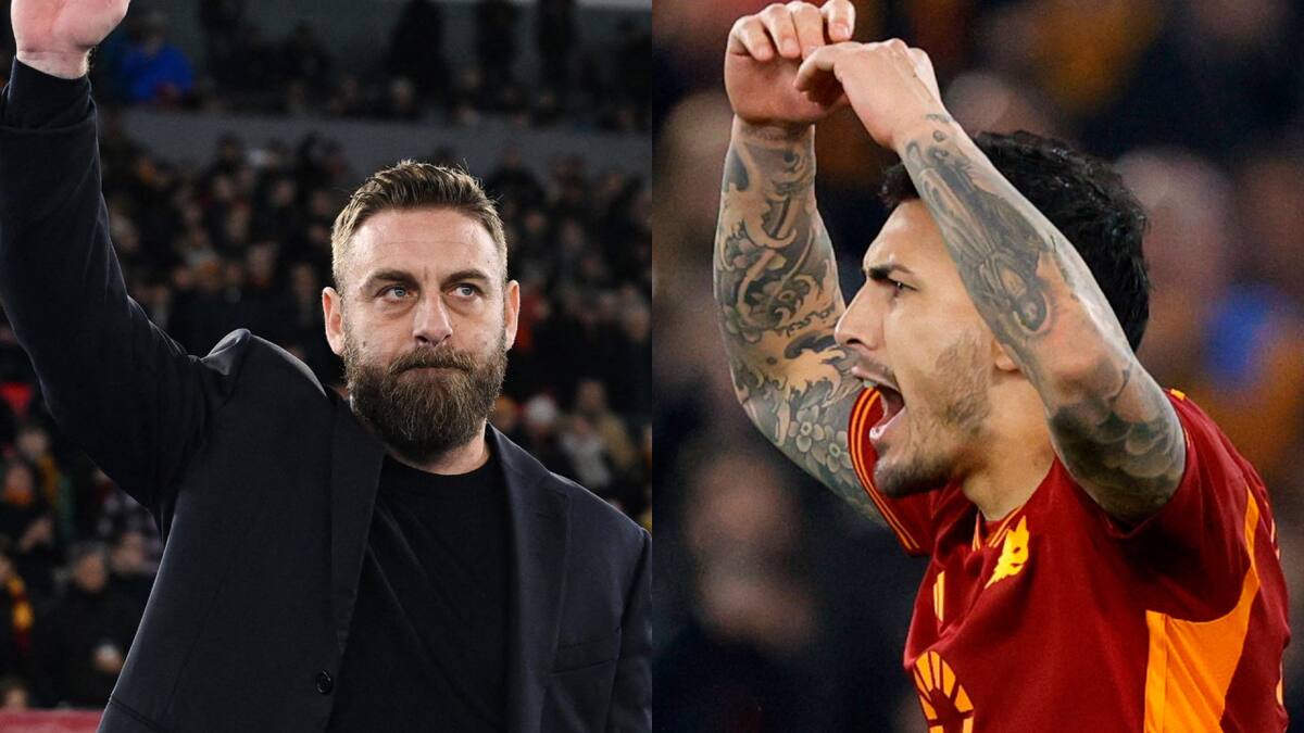 Daniele De Rossi y Leandro Paredes. Fotos: NA.