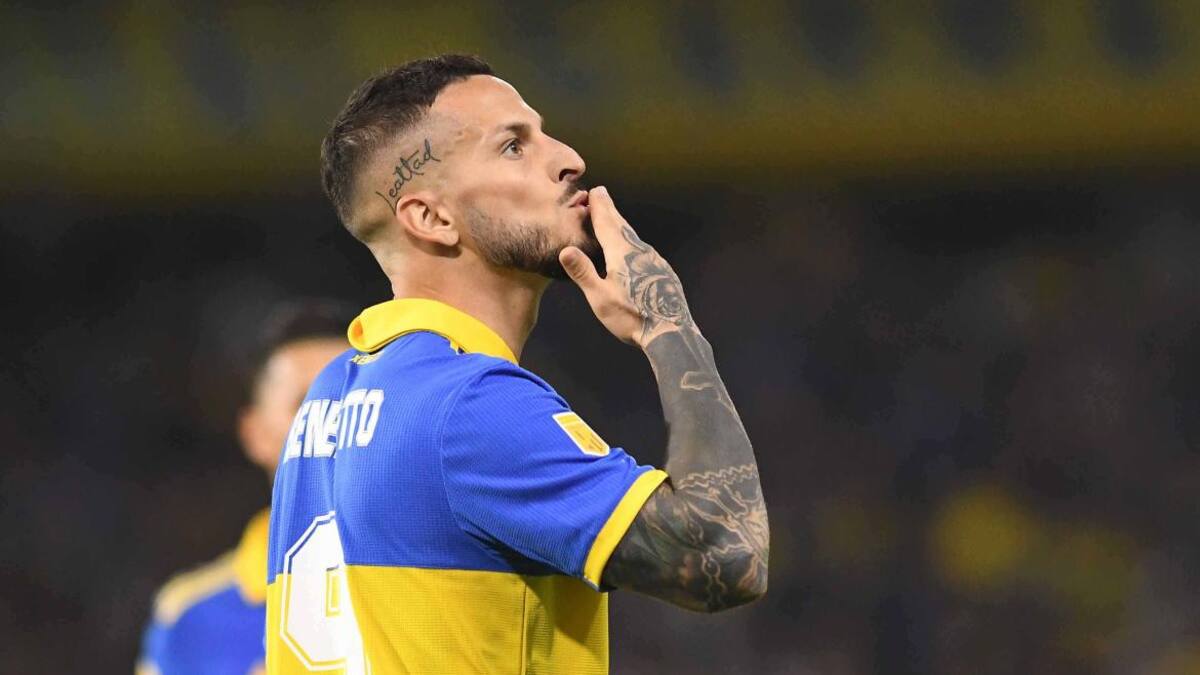 Darío Benedetto; Boca Juniors vs. Belgrano de Córdoba. Foto: Télam.