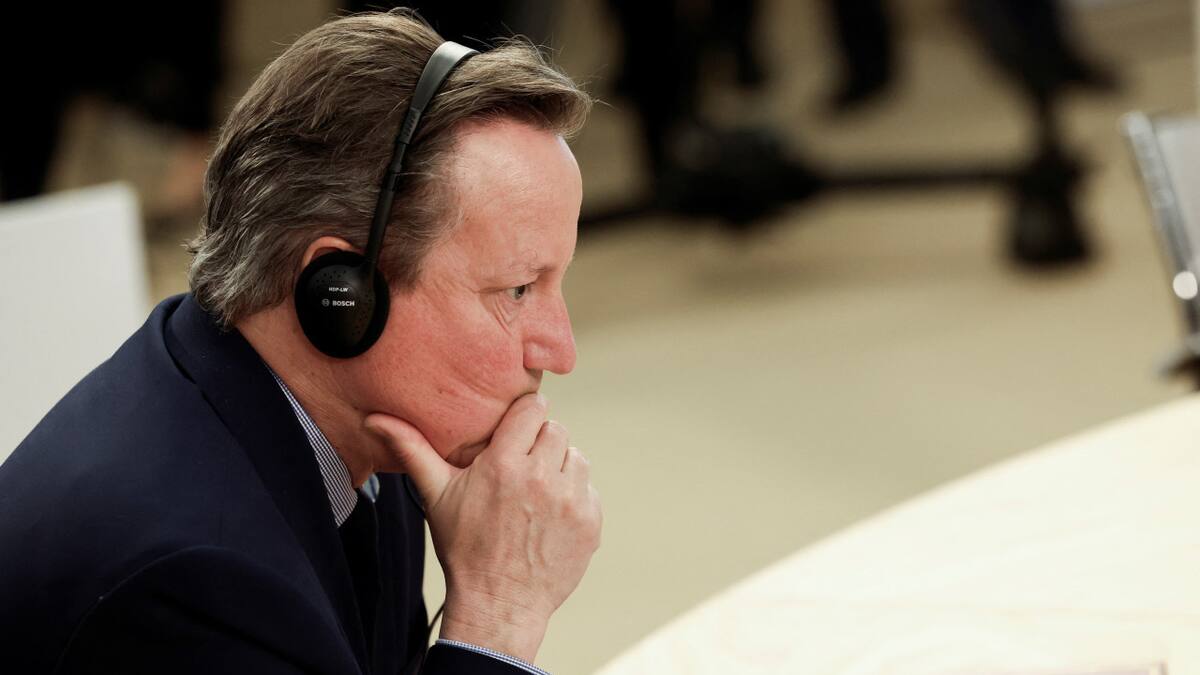 David Cameron, ministro de Exteriores de Reino Unido. Foto: REUTERS.