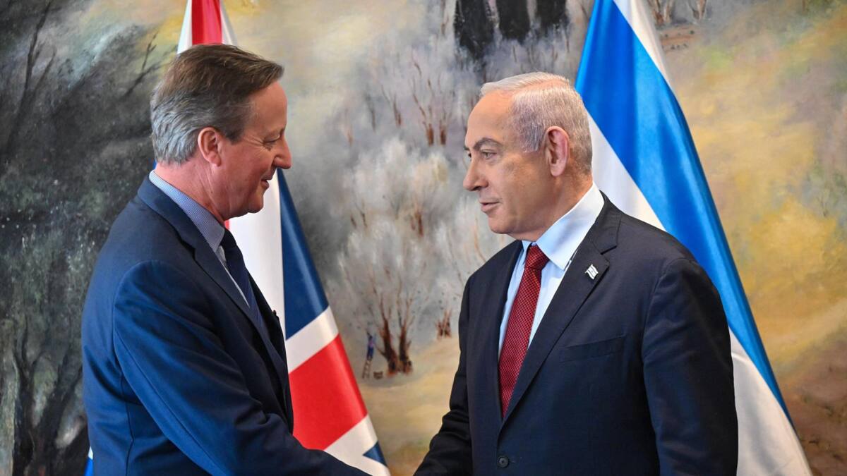 David Cameron y Benjamin Netanyahu. Foto: EFE.