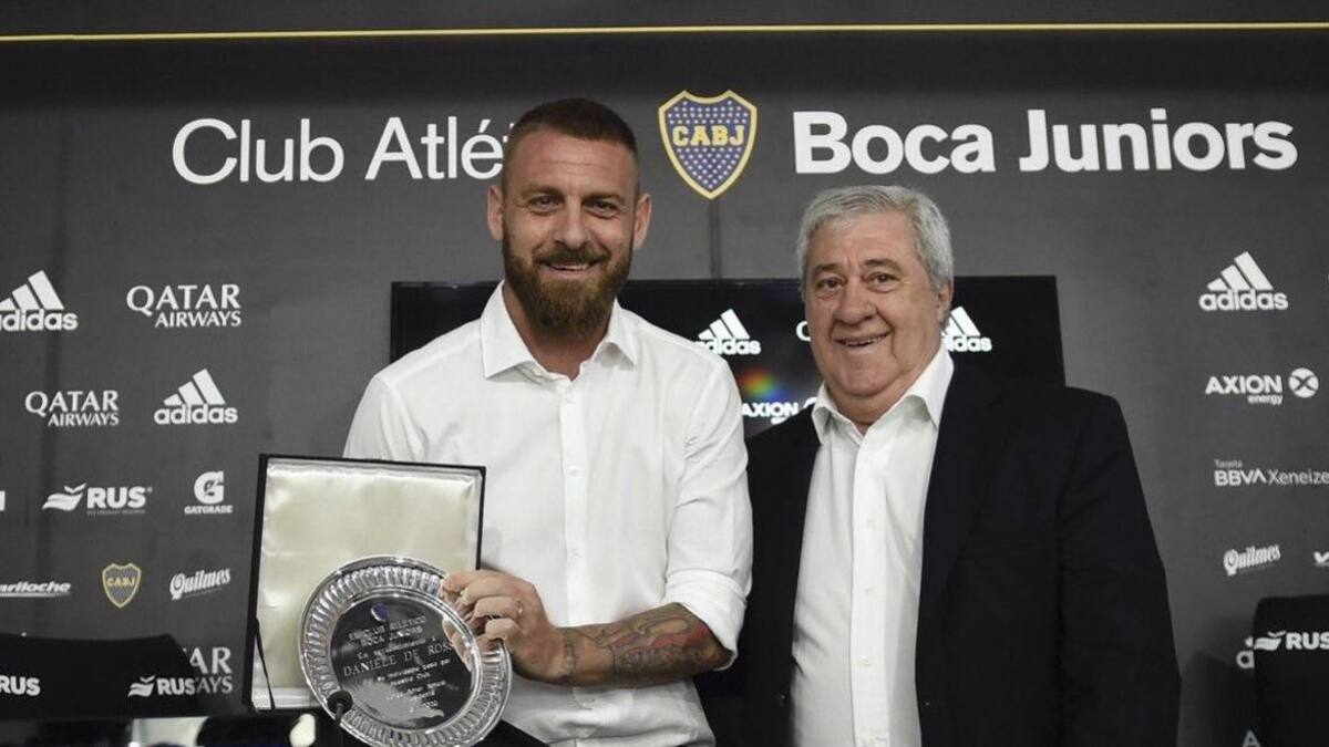De Rossi en su despedida de Boca, Agencia NA