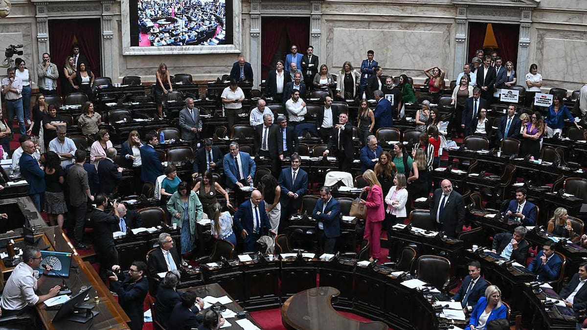 Debate de la reforma laboral en la Cámara de Diputados.