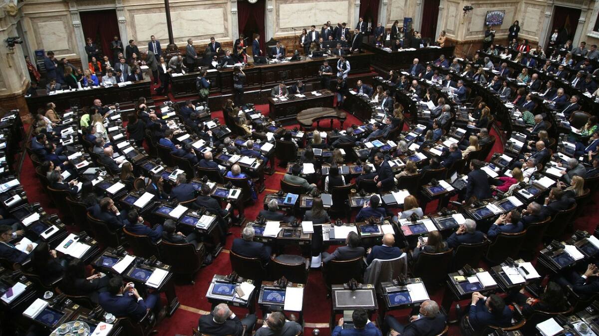 Debate en Diputados por la Ley Bases. Foto: NA