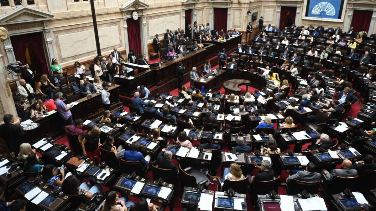 Debate en la Cámara de Diputados. Foto: Telam.