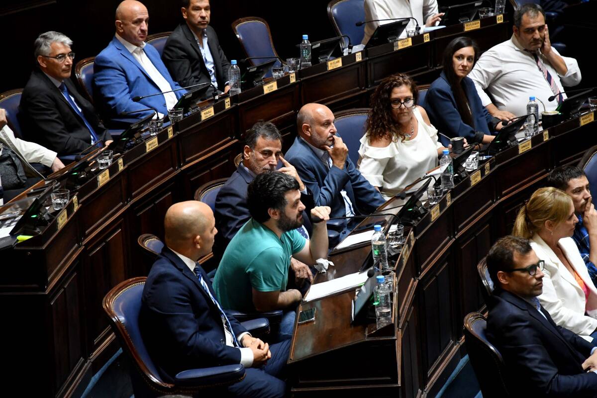Debate en la Legislatura bonaerense por la Ley Impositiva y endeudamiento. Foto: Telam.