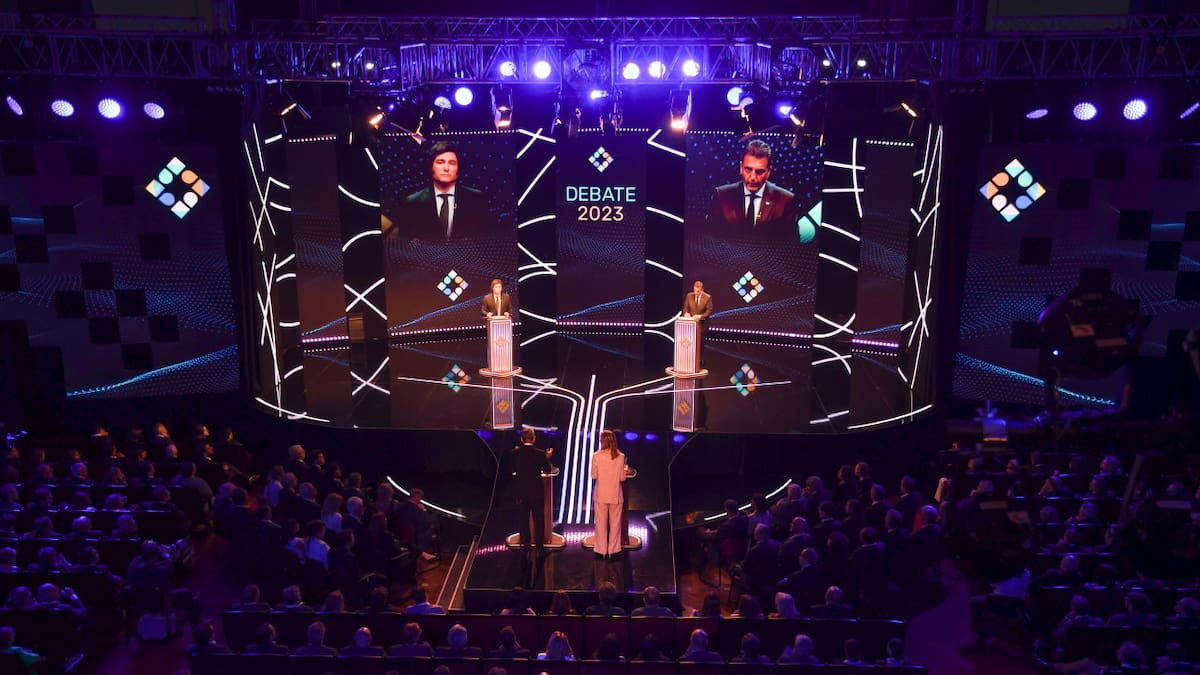 Debate presidencial 2023. Foto: NA.
