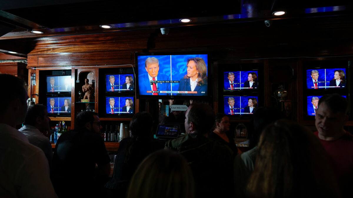 Debate presidencial en Estados Unidos entre Kamala Harris y Donald Trump. Foto: Reuters.