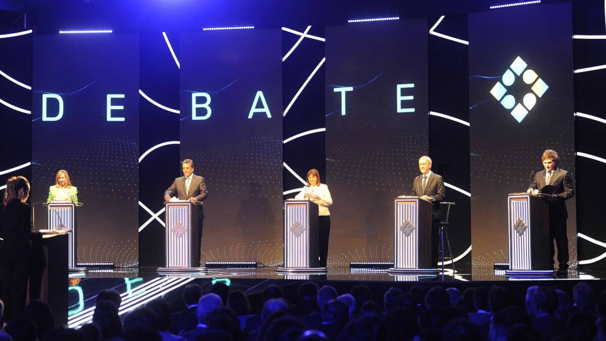 Debate presidencial. Foto: Télam.