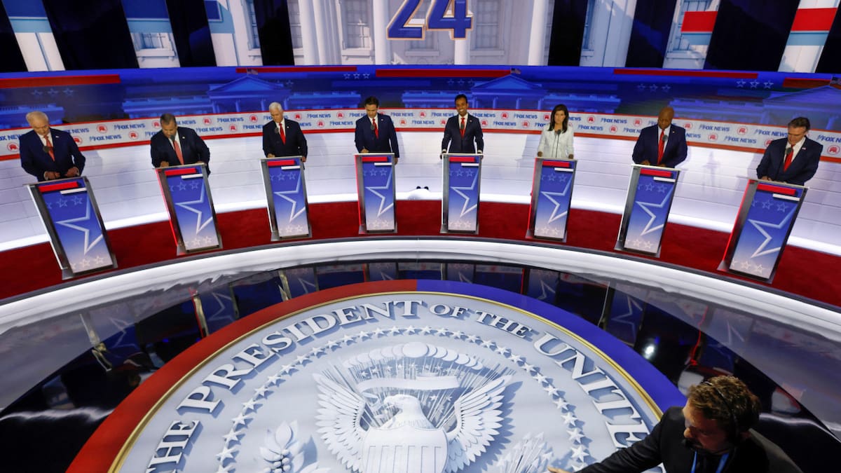 Debate republicano en Estados Unidos. Foto: REUTERS.