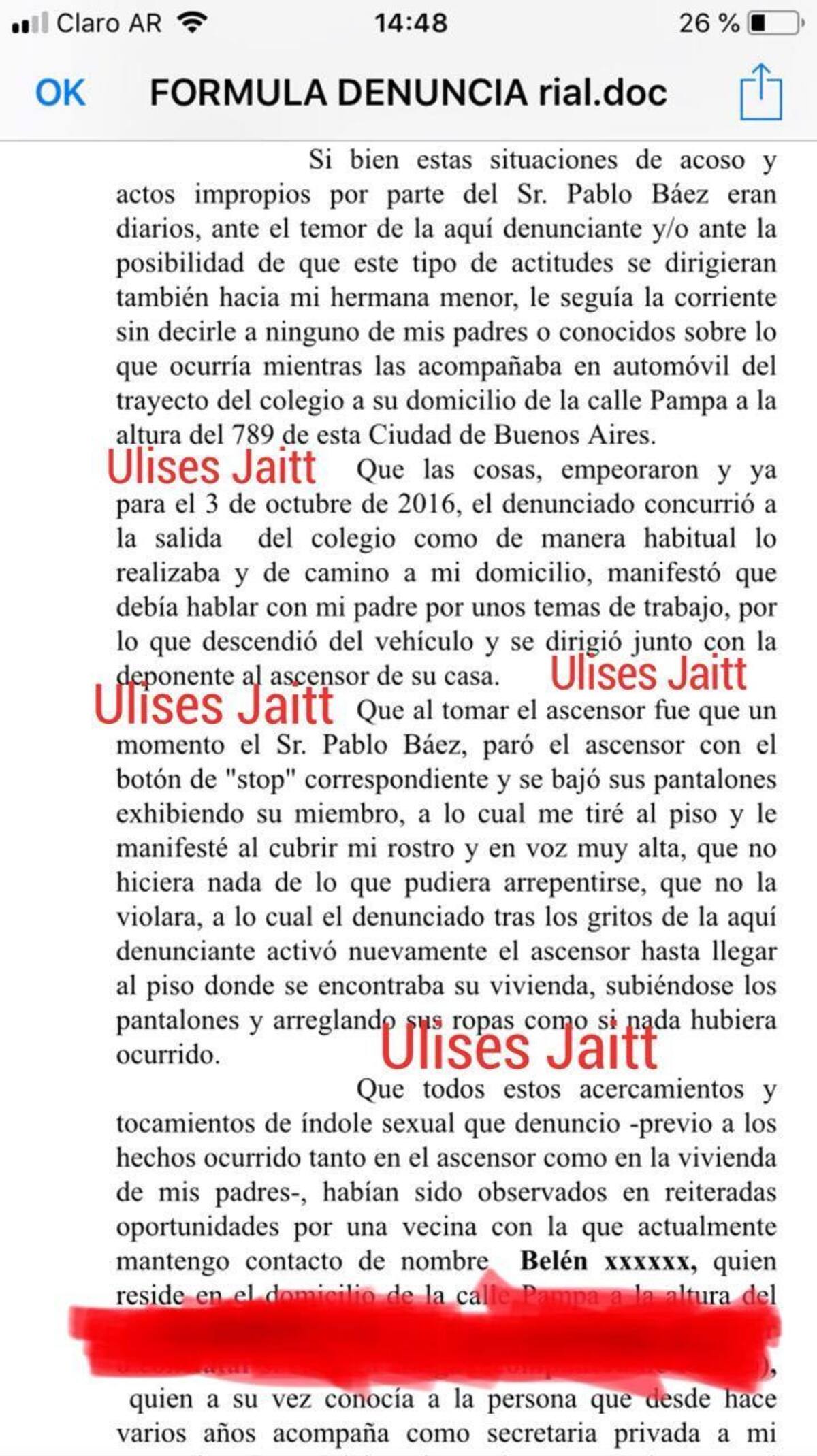 Declaración de More Rial 2