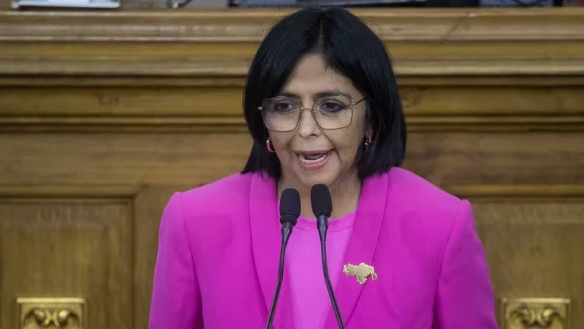 Delcy Rodríguez, presidenta de la transición en Venezuela. Fuente: EFE.