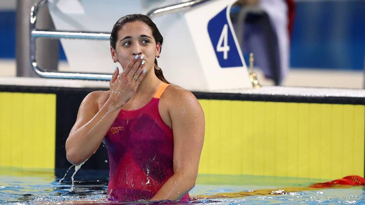 Delfina Pignatiello se retira de la natación para dedicarse profesionalmente a otra actividad