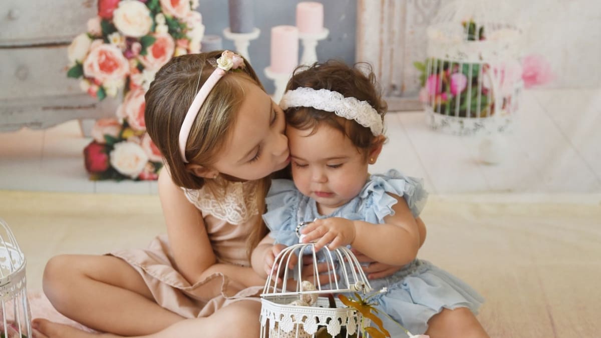 Delfina y Pilar Hecker, de 1 y 5 años, murieron tras el temporal en Bahía Blanca. Foto: gentileza familia Hecker.
