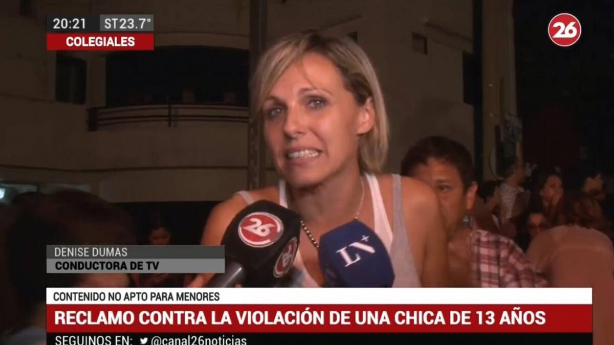 Denise Dumas - Reclamo de justicia por menor violada en Colegiales