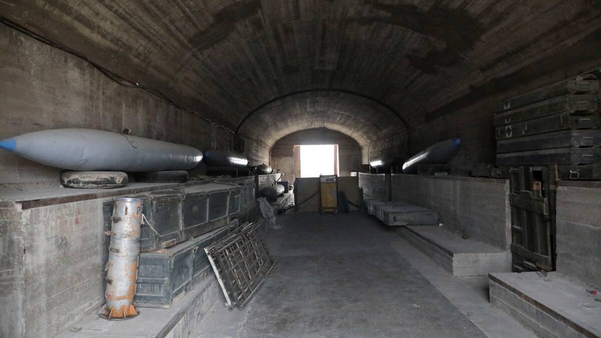 Depósito de armas en Siria. Foto: Reuters.