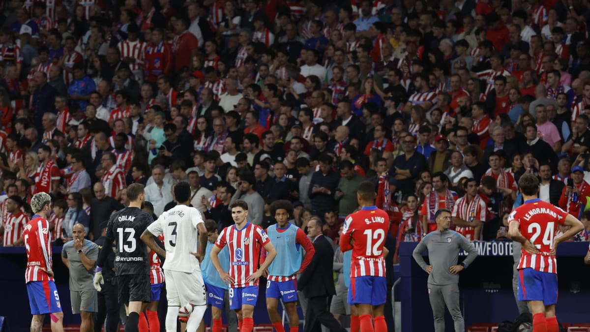 Derbi entre Atlético de Madrid y Real Madrid. Foto: EFE.