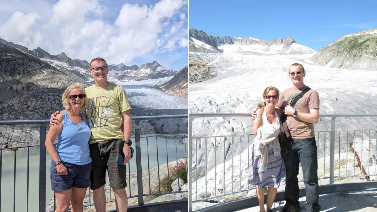 Derretimiento de los glaciares de los Alpes suizos. Foto: X/@ianbremmer