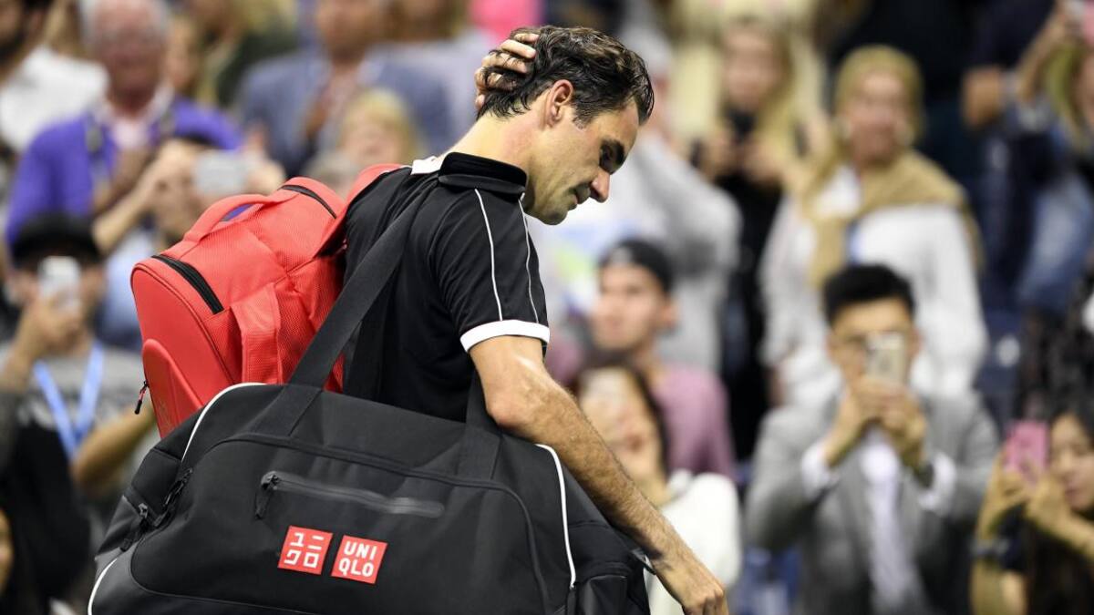 Derrota de Roger Federer en el US Open, REUTERS